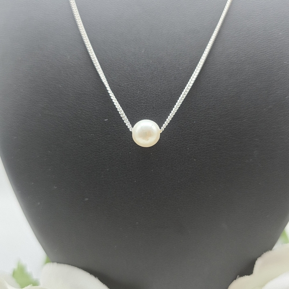 ♥️ READY TO MINGLE STERLING SILVER NECKLACE - Picture 4 of 6